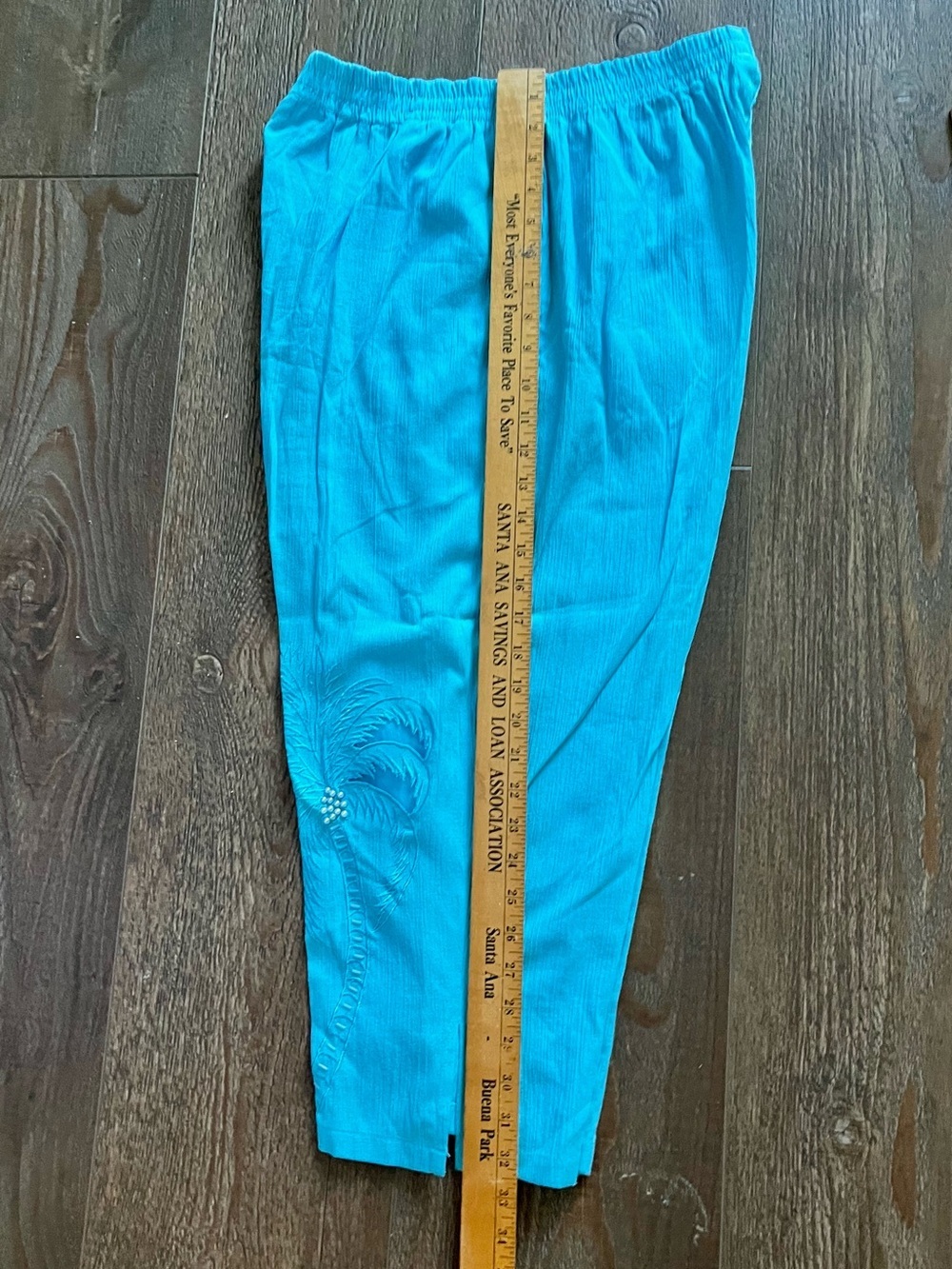 Turquoise Embroidered Two-Piece Set - Picture 9 of 10